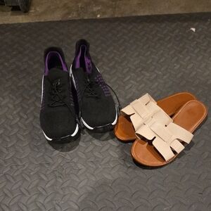 Black and Purple Women's Sneakers